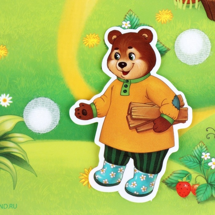 Игра на липучках &laquo;Театр по мотивам русской народной сказки &laquo;Теремок&raquo;