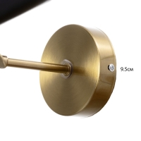 Бра "Бьянка" 1хЕ27 40Вт черно-золотой 12х26х26 см Бра "Бьянка" 1хЕ27 40Вт черно-золотой 12х26х26 см