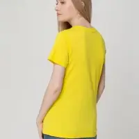 Футболка женская T-bolka Lady желтая, размер M