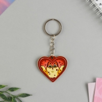 Брелок для ключей и магнит &laquo;Тому, кого люблю&raquo;, (котейка) подарочный набор, 14,5 х 12 см.