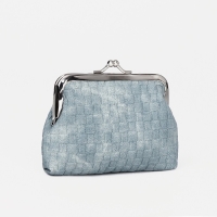 Кошелёк женский на фермуаре, цвет голубой Кошелёк женский на фермуаре, цвет голубой