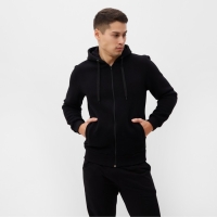 Толстовка мужская, цвет черный, р-р 48