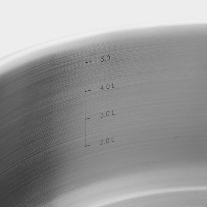 Кастрюля &laquo;Общепит. Шеф&raquo;, 6 л, d=28 см, h=10,3 см, капсульное дно, индукция