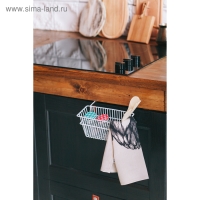 Корзина подвесная Доляна, 20&times;8&times;10 см, цвет белый