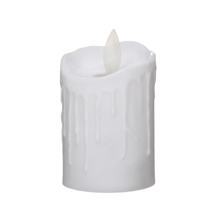 Ночник пластик "Восковая свеча" от батареек CR2032x2 5,3х5,3х7,2 см RISALUX