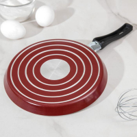 Сковорода блинная &laquo;Эксперт&raquo;, d=22 см, пластиковая ручка, антипригарное покрытие, цвет бордовый