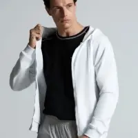 Толстовка на молнии с капюшоном Siverga 2.0, белая, размер M