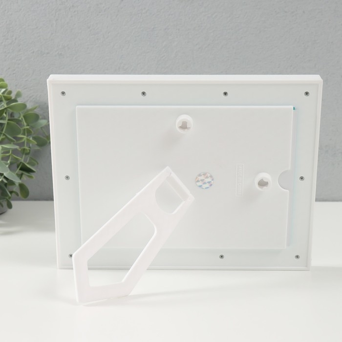 Фоторамка пластик 13х18 см "Цветочная" голубая 23х2х18 см