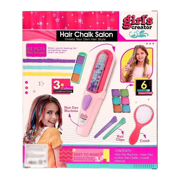 Набор парикмахера «Креатив» с аксессуарами для волос + аппарат для прядей Набор парикмахера «Креатив» с аксессуарами для волос + аппарат для прядей