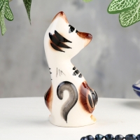 Сувенир "Кот с кошкой", 2 шт, гжель цвет