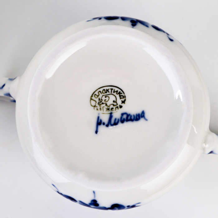 Сахарница &laquo;Елена&raquo;, 13&times;10&times;16 см, гжель