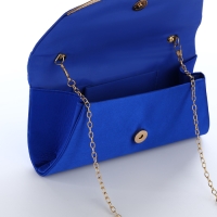 Сумка-клатч на магните, цвет синий