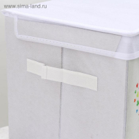 Короб стеллажный для хранения с крышкой «Слонёнок», 25×25×25 см, цвет серый Короб стеллажный для хранения с крышкой «Слонёнок», 25×25×25 см, цвет серый