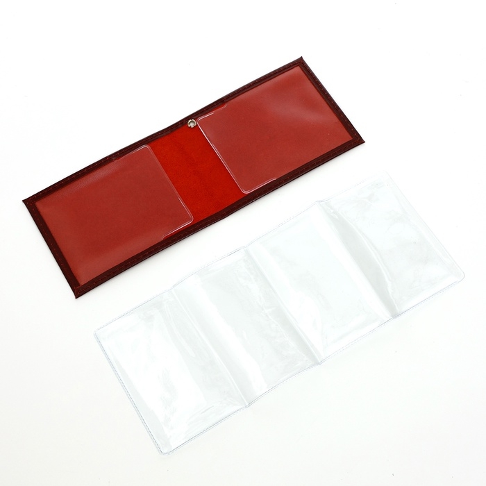 Обложка для удостоверения Обложка для удостоверения "Участник боевых действий", цвет бордовый