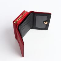 Кошелёк женский на кнопке, цвет красный Кошелёк женский на кнопке, цвет красный