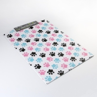 Коврик под миску &laquo;Лапки темные&raquo;, 52х38х0,3см