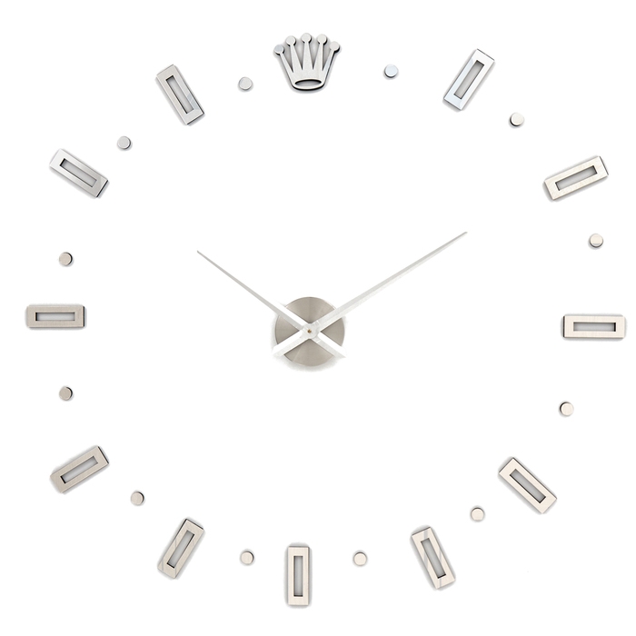 Часы настенные интерьерные, 3d Часы настенные интерьерные, 3d "Соломон", наклейка, большие, d-120 см