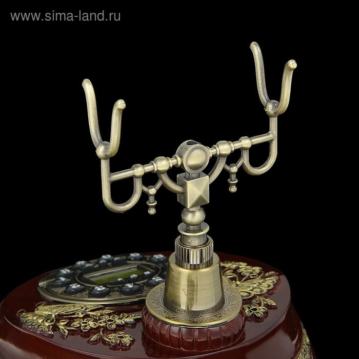 Ретро-телефон "Бабочка", 23 х 26 см, коричневый