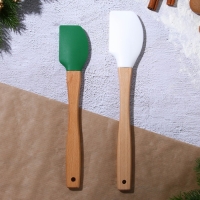 Новый год. Набор силиконовых лопаток «Новогоднее чудо», 2 шт в наборе (26х5 см, 23.3х4.3 см) Новый год. Набор силиконовых лопаток «Новогоднее чудо», 2 шт в наборе (26х5 см, 23.3х4.3 см)