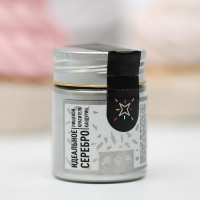 Блеск пищевой MIXIE «Настоящее серебро», 10 г Блеск пищевой MIXIE «Настоящее серебро», 10 г