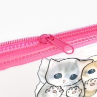 Пенал школьный мягкий плоский 9,5 х 20,5 ПВХ &laquo;1 сентября: Котятки&raquo; МИКС