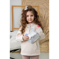 Сумка детская для девочки поясная "Кошечка", на молнии, цвет серебристый Сумка детская для девочки поясная "Кошечка", на молнии, цвет серебристый