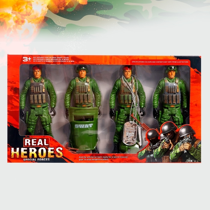 Набор солдатиков &laquo;Группа Альфа&raquo;, 4 штуки