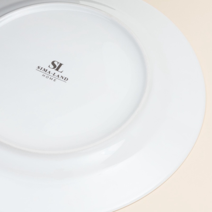 Тарелка новогодняя SL Home «Прекрасное время», постановочная, d=27 см, фарфор Тарелка новогодняя SL Home «Прекрасное время», постановочная, d=27 см, фарфор