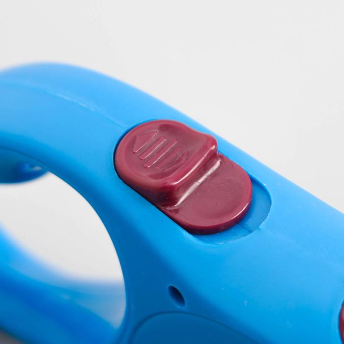 Рулетка с принтом Рулетка с принтом "Милашка", 5 м, вес животного до 15 кг, синяя