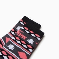 Новый год. Носки детские махровые "Скандинавские узоры" цвет чёрный, размер 22-24 Новый год. Носки детские махровые "Скандинавские узоры" цвет чёрный, размер 22-24