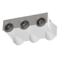 Светильник "Бисо" 6хLED 6Вт 4000К IP66 белый 14х4,5х8 см Светильник "Бисо" 6хLED 6Вт 4000К IP66 белый 14х4,5х8 см