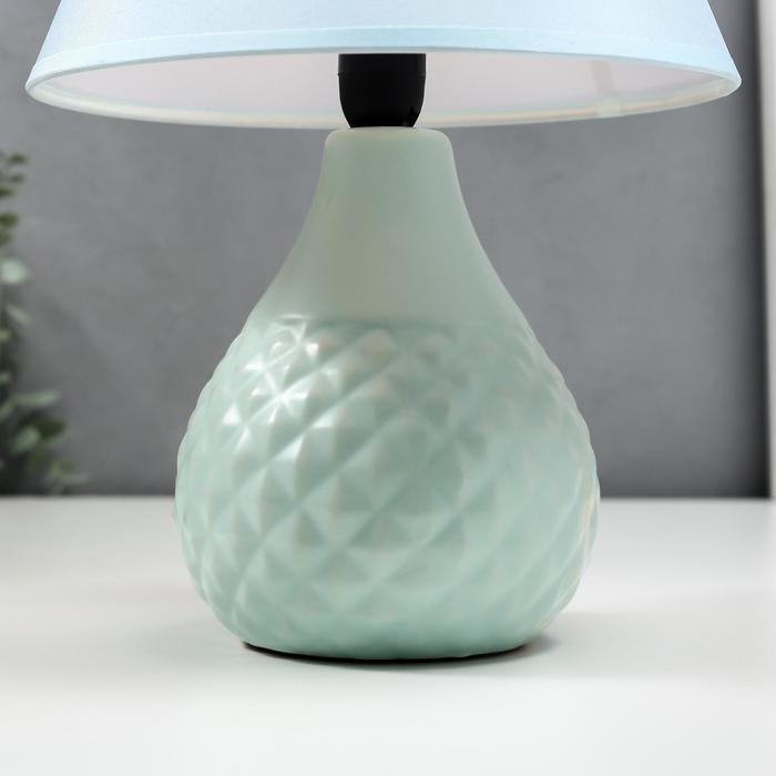 Лампа настольная 16369/1BL E14 40Вт голубой 20х20х30 см RISALUX