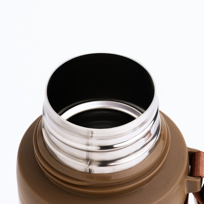 Термос, 550 мл, Гильза Термос, 550 мл, Гильза "Мастер К. Спорт", с кружкой, сохраняет тепло 10 ч, 7 х 28 см, синий