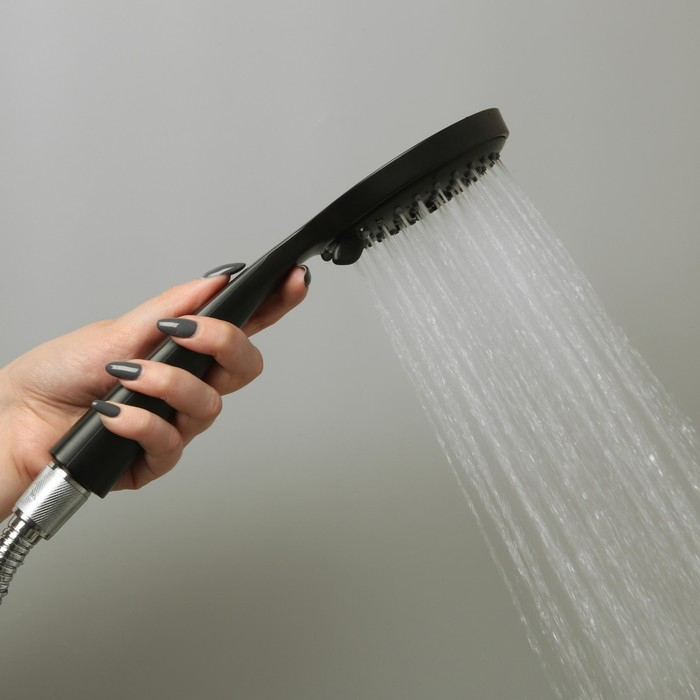 Душевая лейка Accoona A344F, 3 режима, чёрная Душевая лейка Accoona A344F, 3 режима, чёрная