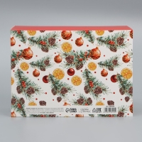 Коробка подарочная новогодняя складная &laquo;Счастья&raquo;, 25 х 18 х 10 см, Новый год