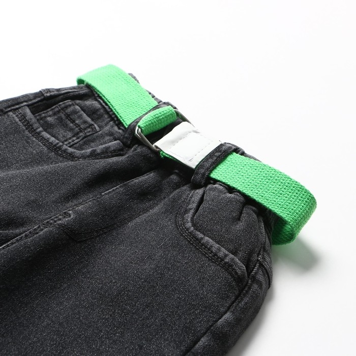 Джинсы для девочек, НАЧЁС, цвет черный, рост 104 см