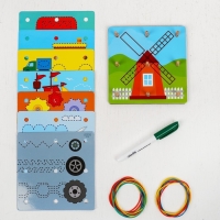 Геоборд &laquo;Математический планшет&raquo; с карточками пиши-стирай