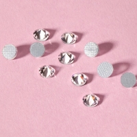 Стразы термоклеевые &laquo;Конус&raquo;, стеклянные, SS20, d = 4,6 мм, 100 шт, цвет белый