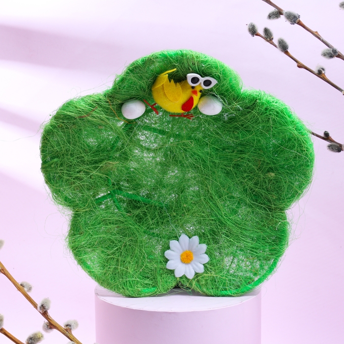 Пасхальная декоративная корзинка Пасхальная декоративная корзинка "Цветочек" 24х24х4 см