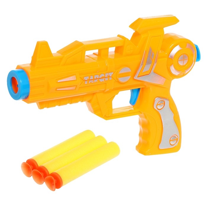 Бластер Hunter, стреляет мягкими пулями, цвет МИКС