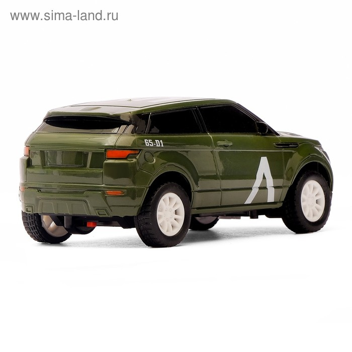 Машина радиоуправляемая &laquo;Армейский джип&raquo;, работает от батареек, цвет зелёный