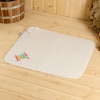 Набор банный "Баня - место для души", 3 предмета, белый Набор банный "Баня - место для души", 3 предмета, белый