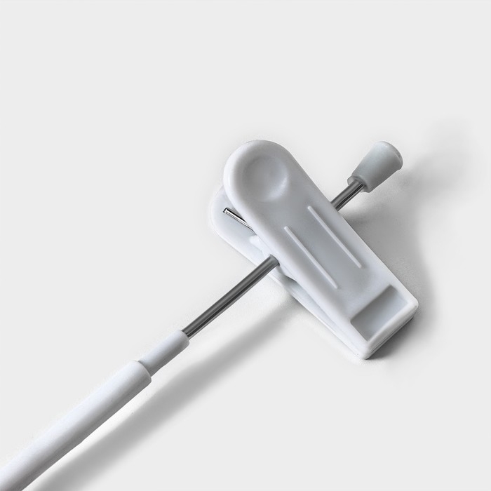 Вешалки для брюк и юбок с зажимами, набор 10 шт, 30×12,5 см, цвет белый Вешалки для брюк и юбок с зажимами, набор 10 шт, 30×12,5 см, цвет белый