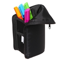 Пенал тубус-подставка, 85 х 210 х 65 мм, мягкий, тканевый, Calligrata, ПМО 12-20 "Енот"