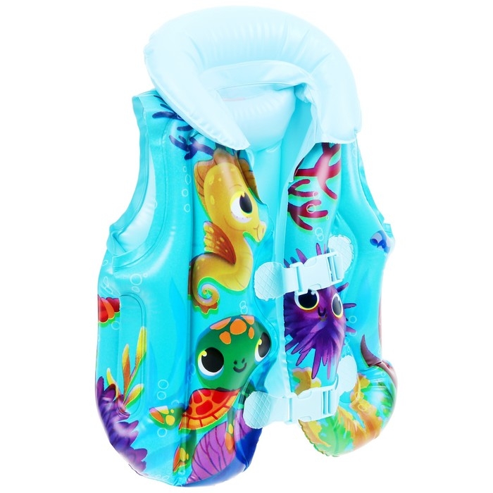 Жилет надувной &laquo;На волне: Морские малыши&raquo;, детский, 51 х 46 см