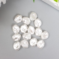 Бусины для творчества пластик "Жемчужина неправильной формы" набор 15 шт 1х1,3х0,6 см Бусины для творчества пластик "Жемчужина неправильной формы" набор 15 шт 1х1,3х0,6 см