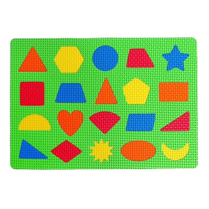 Коврик-пазл &laquo;Умные фигуры&raquo;, цвета МИКС