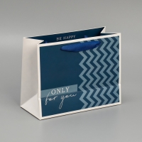 Пакет подарочный ламинированный двухсторонний, упаковка, &laquo;Для тебя&raquo;, MS 18 х 23 х 10 см