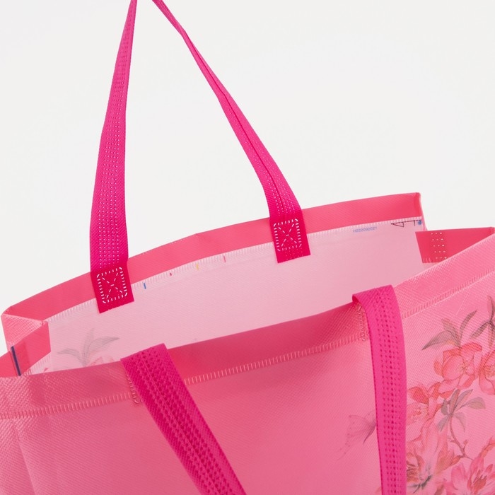 Сумка хозяйственная без застёжки, цвет розовый Сумка хозяйственная без застёжки, цвет розовый