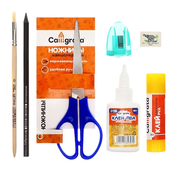 Папка для труда А4, 335 х 260 х 60 мм, с ручками текстиль, ПВХ, с наполнением 13 предметов, Calligrata, ПТР-111, Папка для труда А4, 335 х 260 х 60 мм, с ручками текстиль, ПВХ, с наполнением 13 предметов, Calligrata, ПТР-111, "Бабочки"